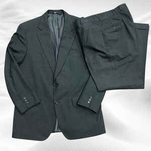 Brooks Brothers Brooksease Charcoal Grey 2 pc Suit‎ 41R/W34X28(cuffed) Wool
